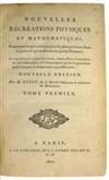 GUYOT, EDMÉ-GILLES. Nouvelles Récréations Physiques et Mathématiques . . . Nouvelle Édition.  3 vols.  An VII [1799-1800]